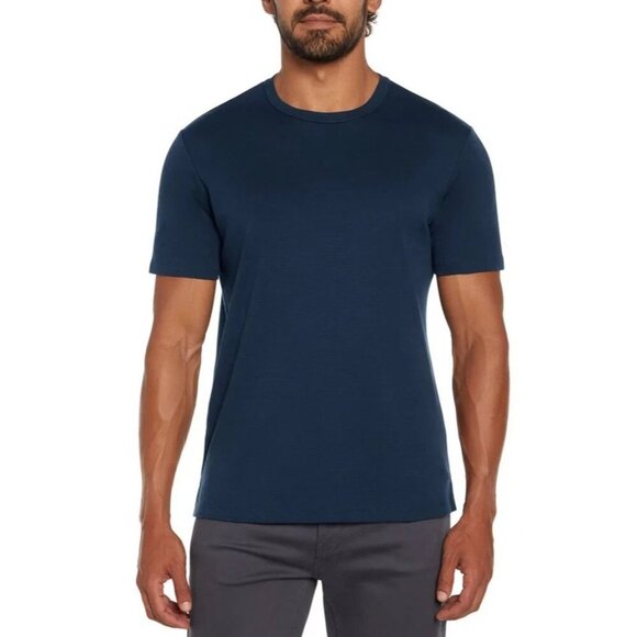 NEW Banana Republic Men's L Luxe Touch Performance T Shirt Short sleeve Blue - Picture 1 of 6